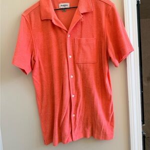 Goodfellow & Co Men's Vibrant Coral Button-Down Shirt